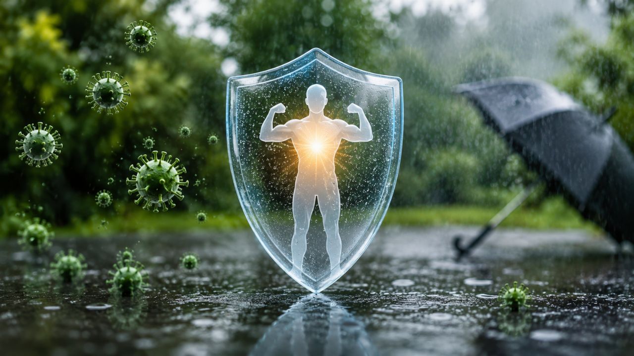 AI generated image of monsoon immunity boosting