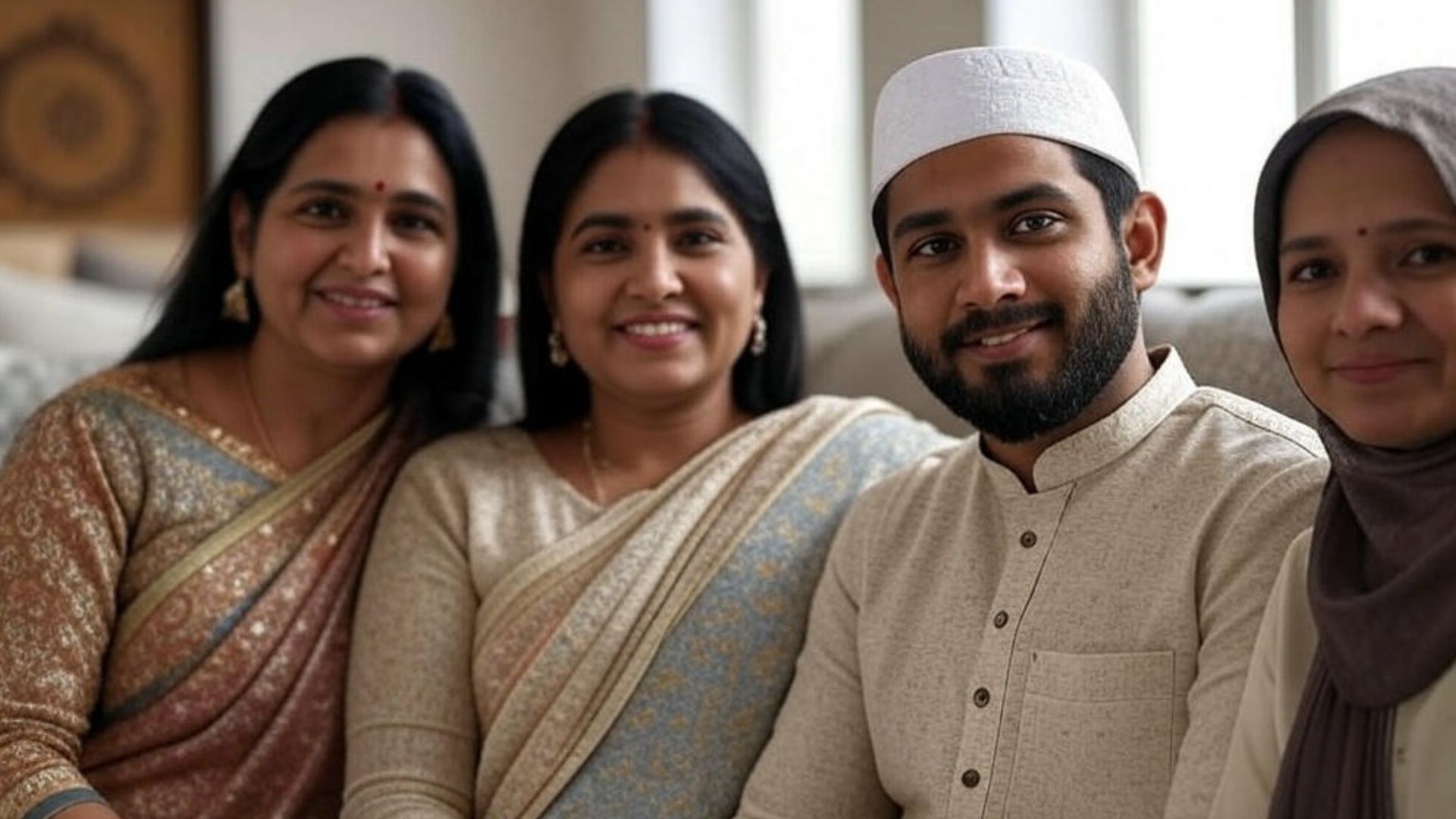 muslim man with his wives 