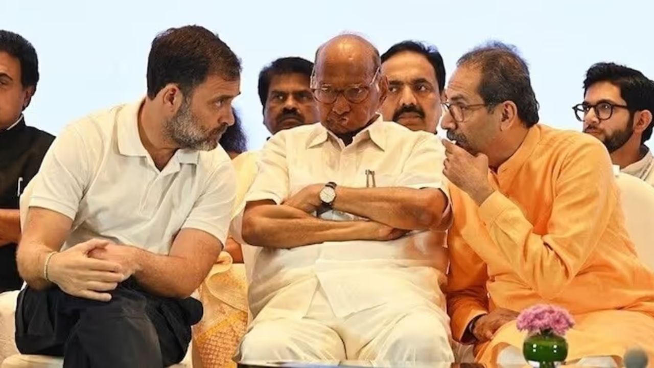 Rahul Gandhi, Sharad Pawar and Devendra Fadanvis