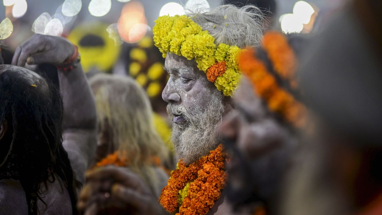Image of Naga Sadhu in Maha kumbh 