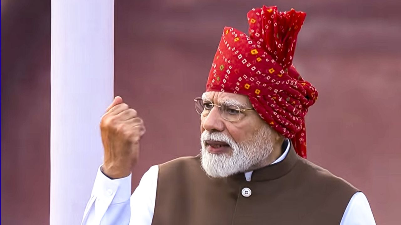 Narendra Modi at Red Fort On the Independence Day