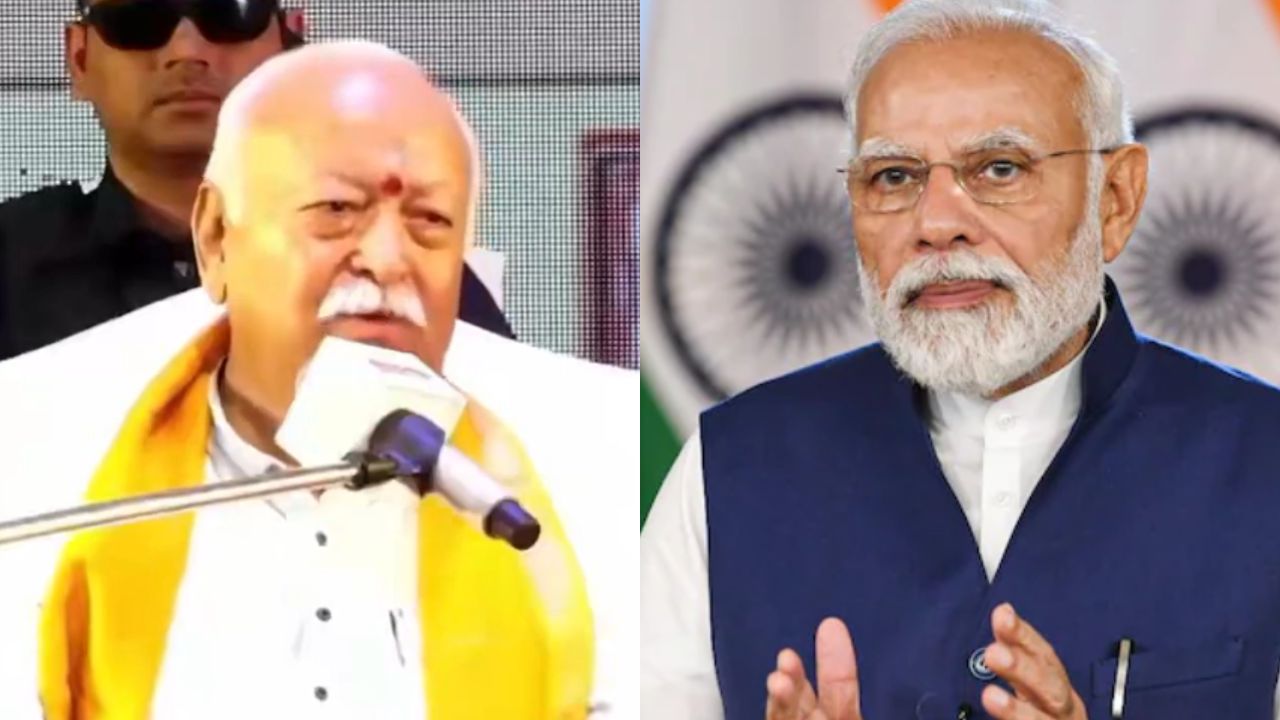 Mohan Bhagwat and PM Narendra Modi