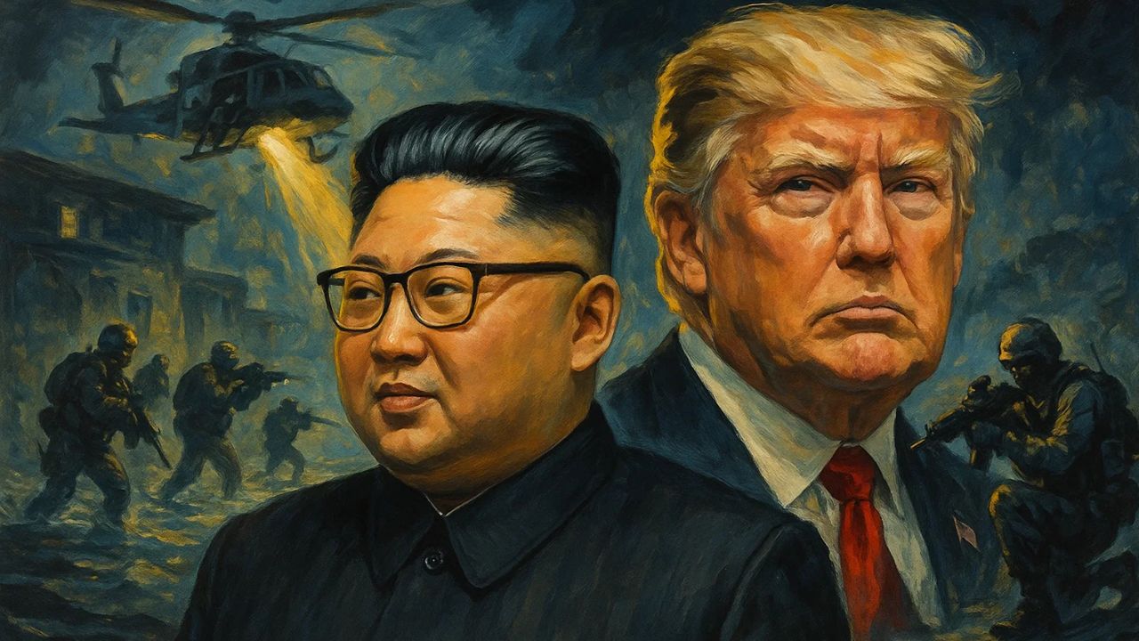 Kim Jong Un and Donald Trump.