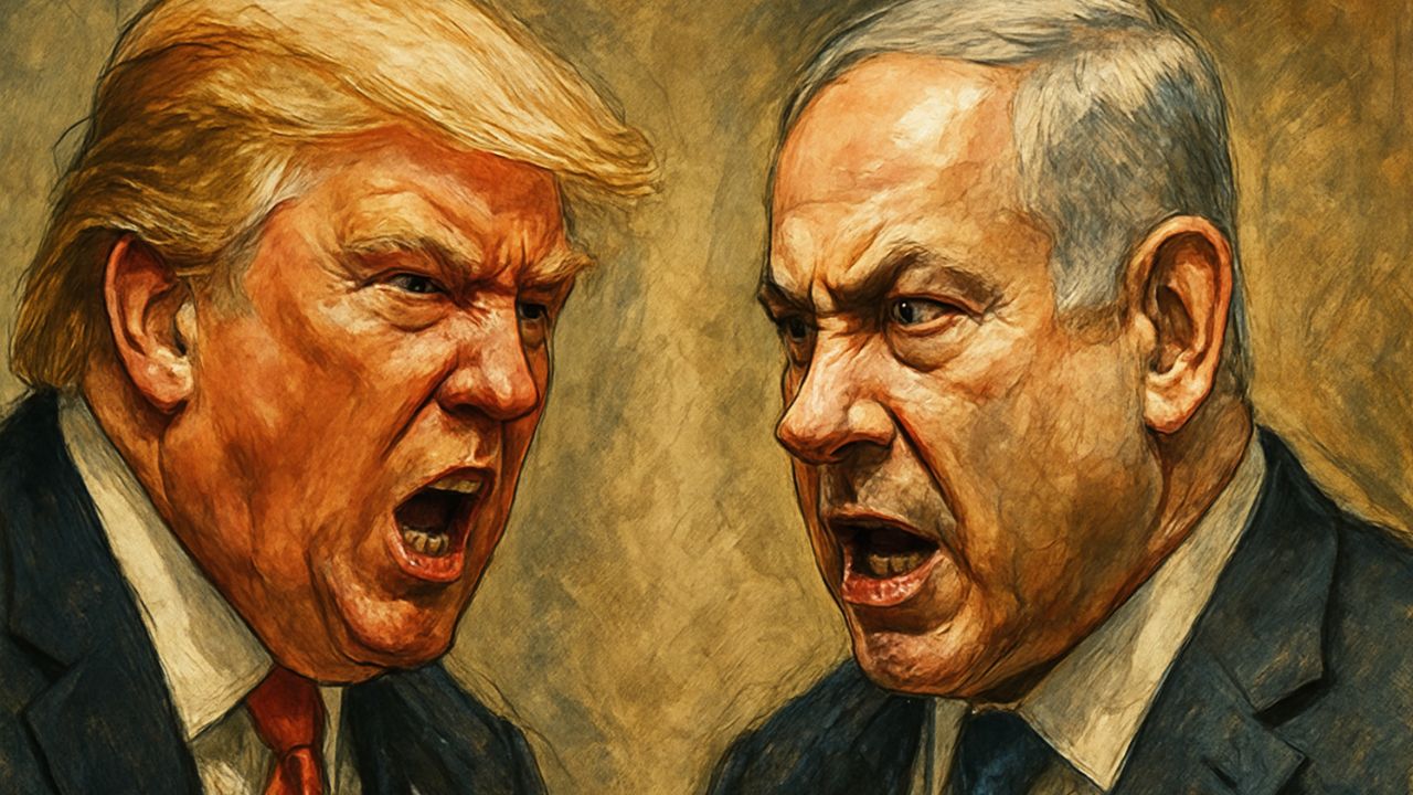 Donald Trump and Benjamin Netanyahu.