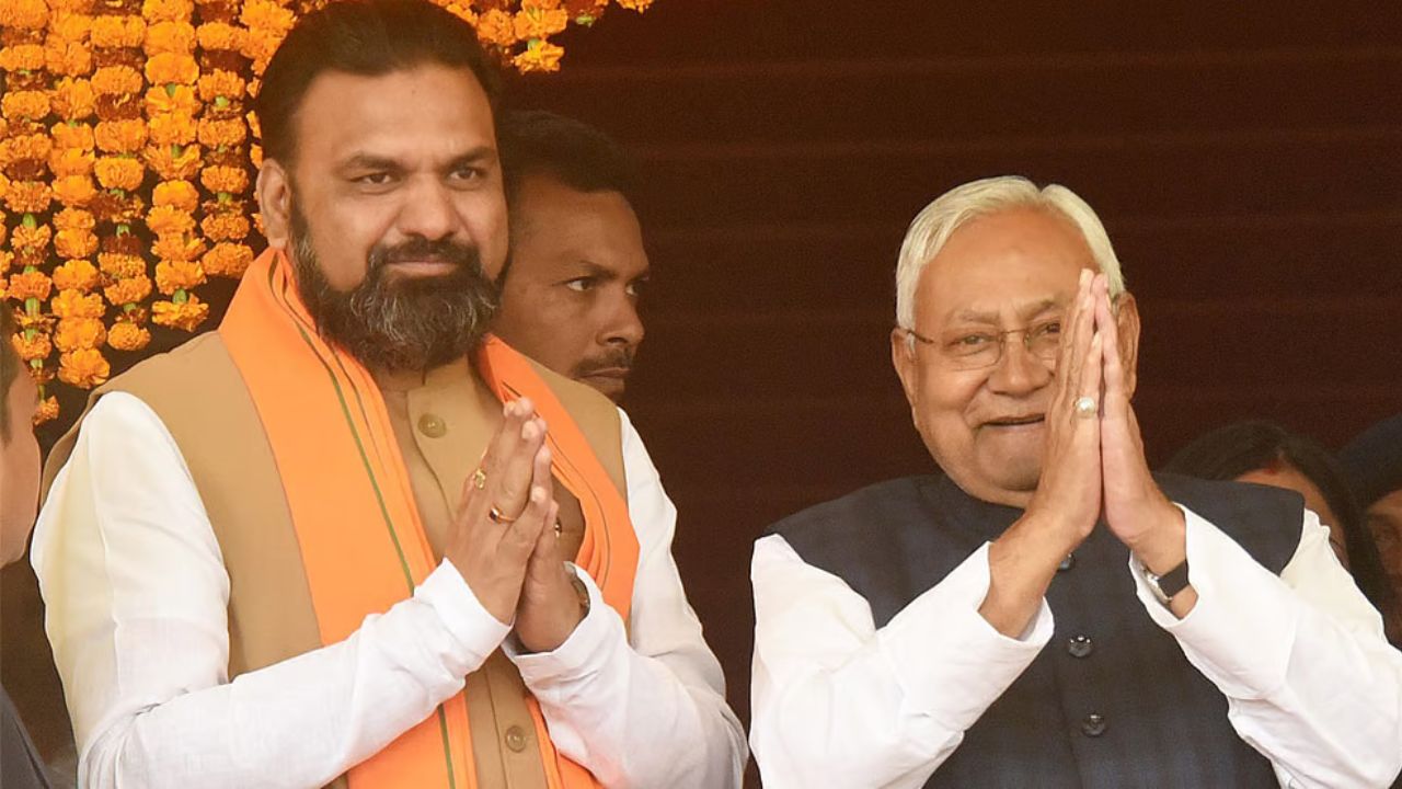 samrat choudhry and nitish kumar । Photo Credit: PTI