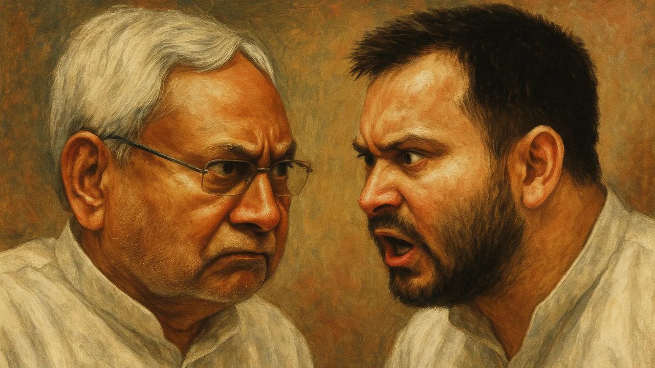 Nitish Kumar and Tejashvi Yadav । Photo Credit: PTI