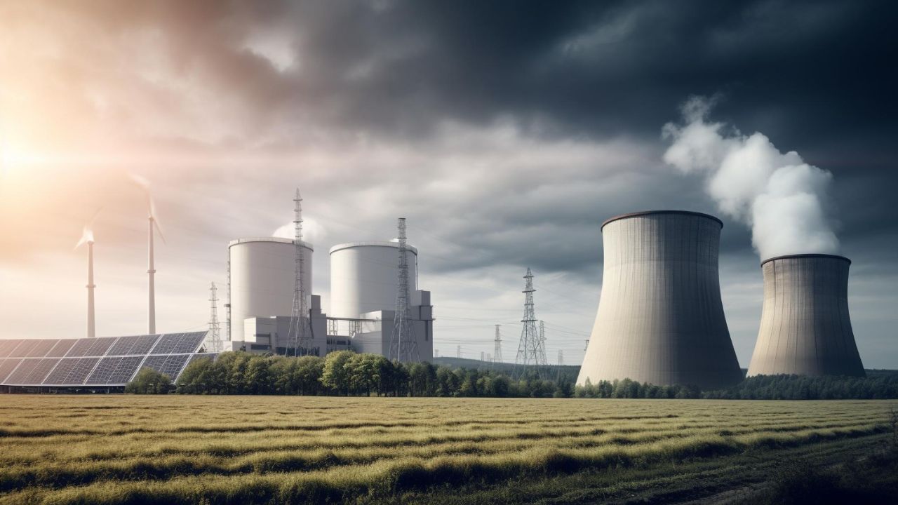 nuclear reactors producing nuclear energy photo