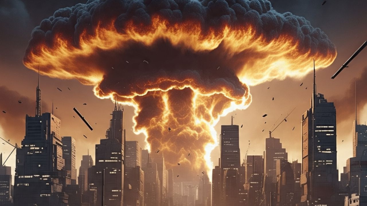 Symbolic photo of a nuclear attack.