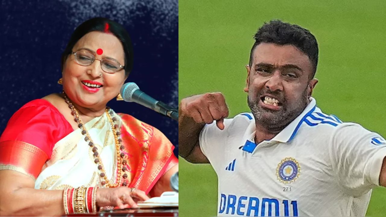 Sharda sinha and R ashwin । Photo Credit: सोशल मीडिया/PTI