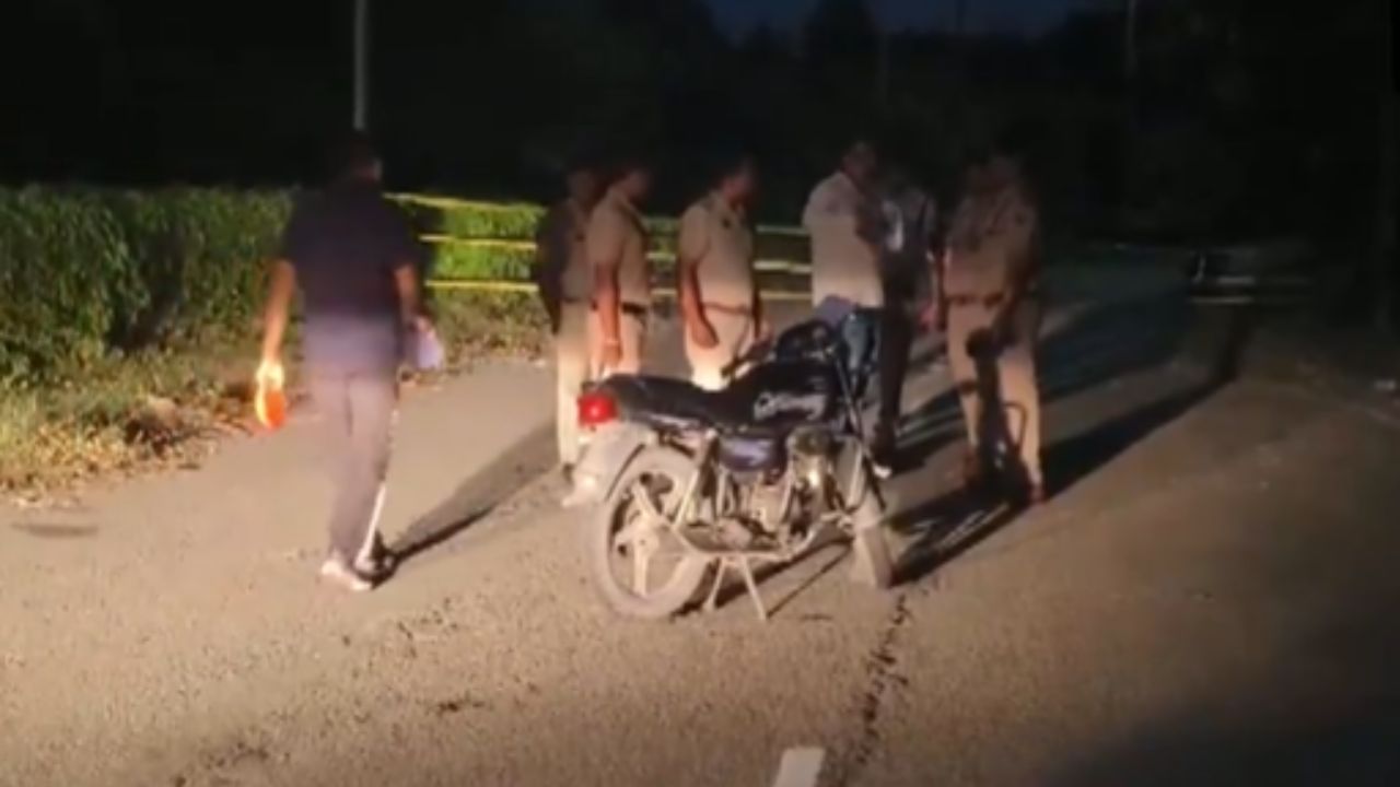 पंचकुला में एनकाउंटर के बाद घटनास्थल पर मौजूद पुलिस 