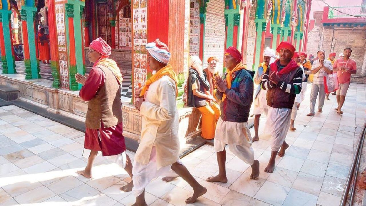 Image of Parikrama in Temple
