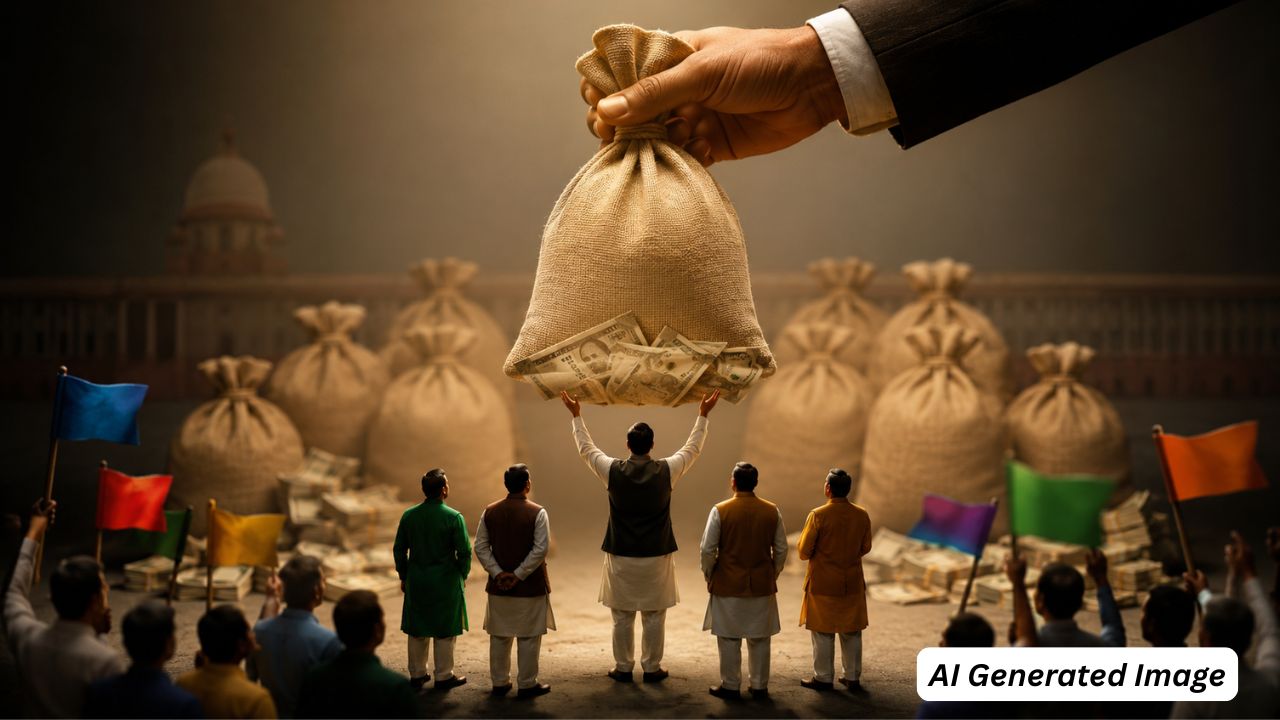ai generated image of donation of political parties