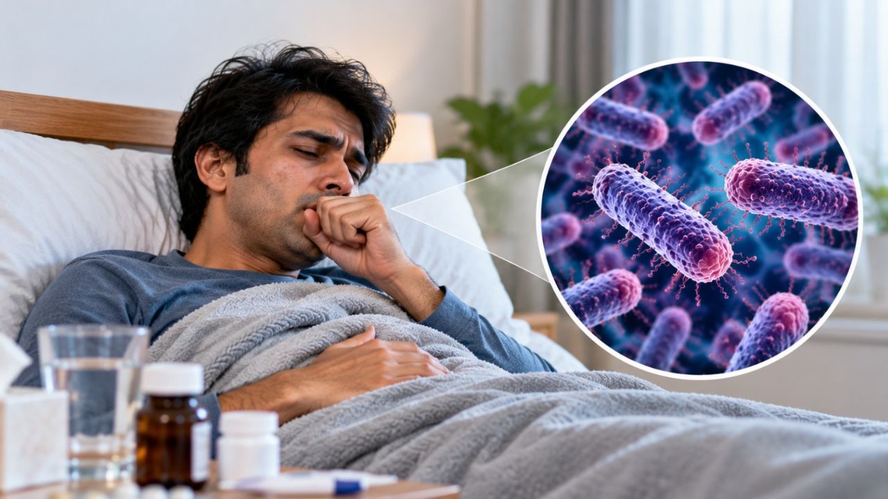 man suffering from pneumonic plague image generated by ai