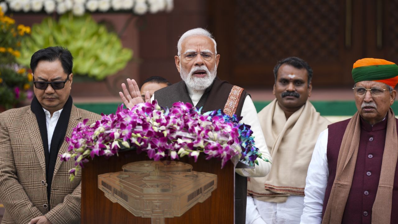 pm narendra modi at parliament