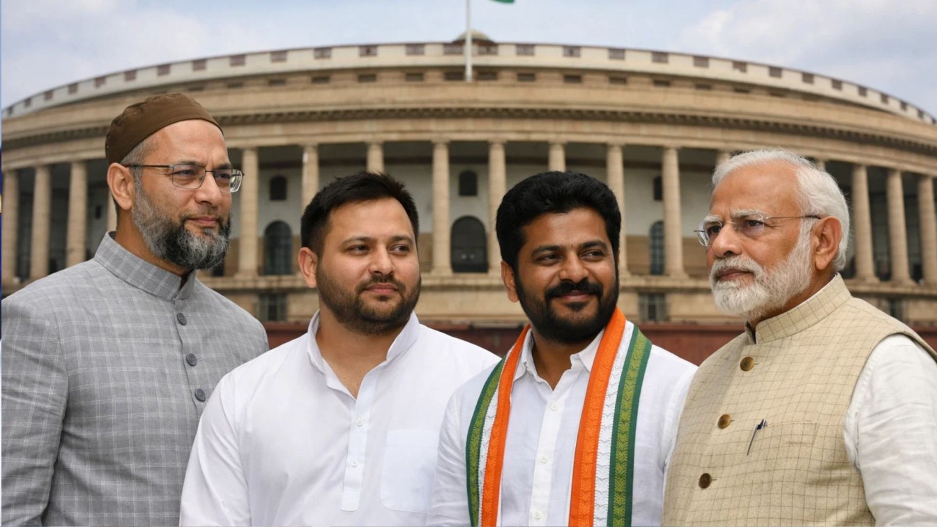 Asaduddin Owaisi and CM Revanth Reddy