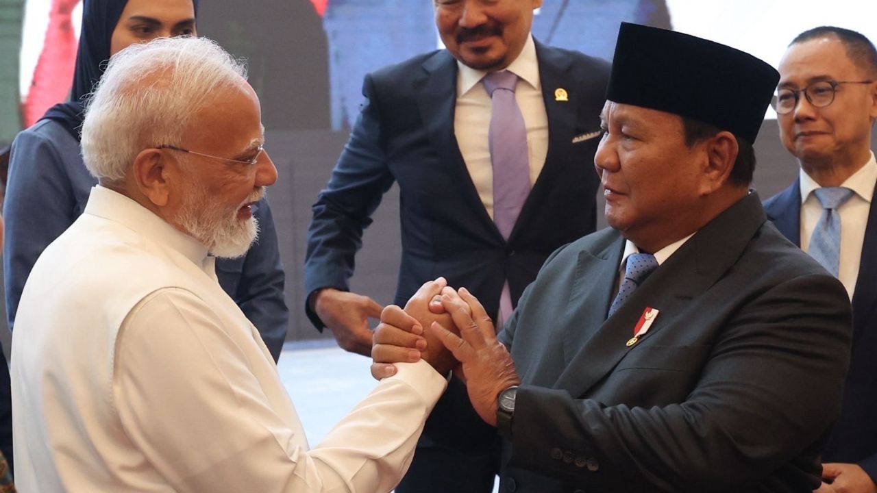 Prabowo Subianto and Narendra modi