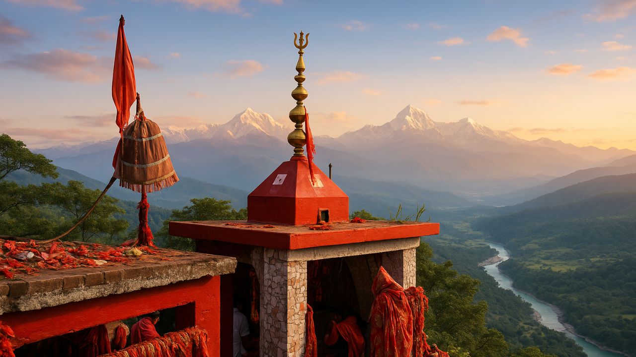 Ai Image of maa purnagiri temple