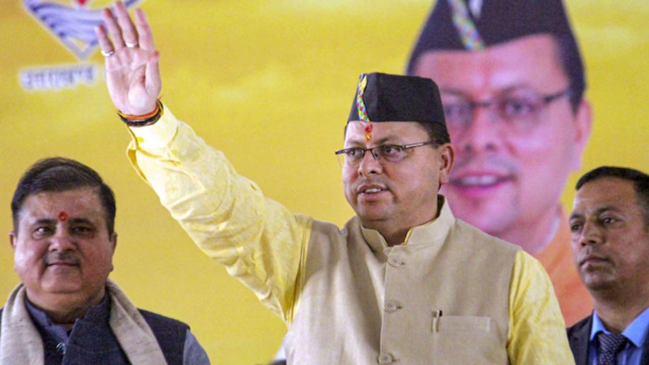 पुष्कर सिंह धामी । Photo Credit: PTI