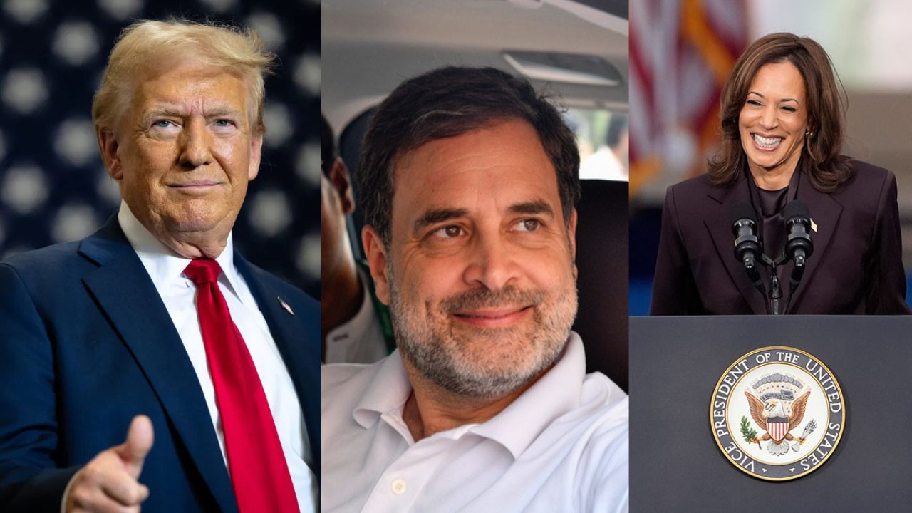 Donald Trump, Rahul Gandhi, Kamala Harris