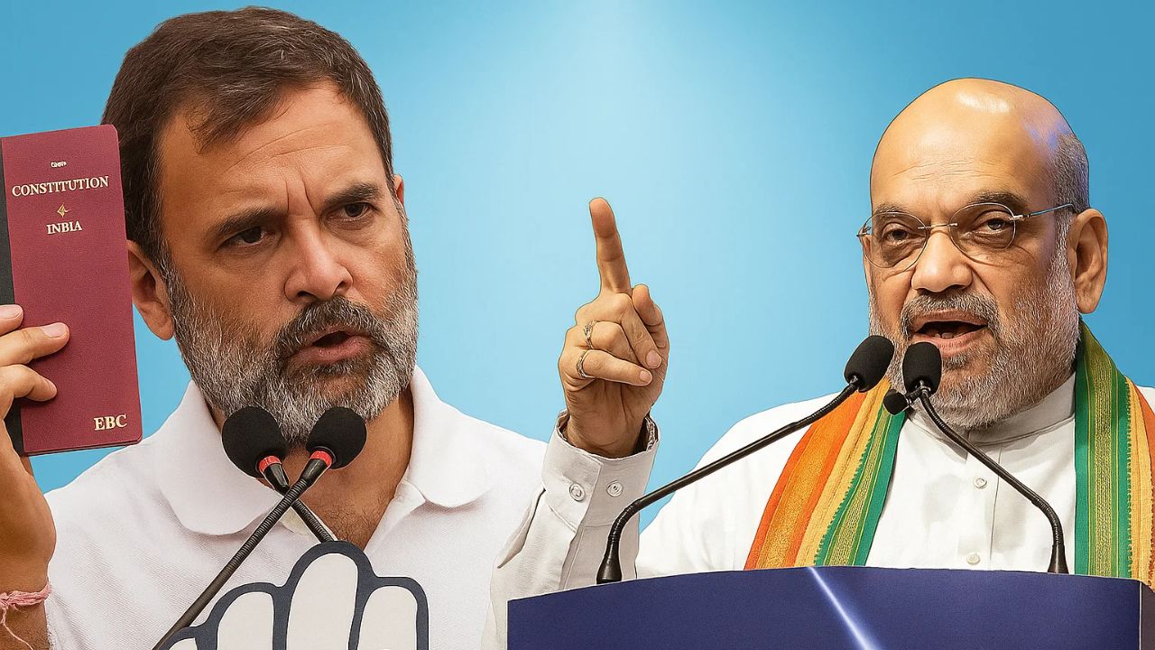 rahul gandhi and amit shah। Photo Credit: PTI
