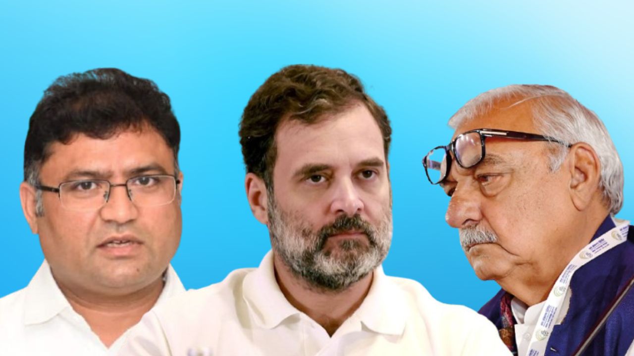 ashok tanwar, rahul gandhi and bhoopendra singh hooda