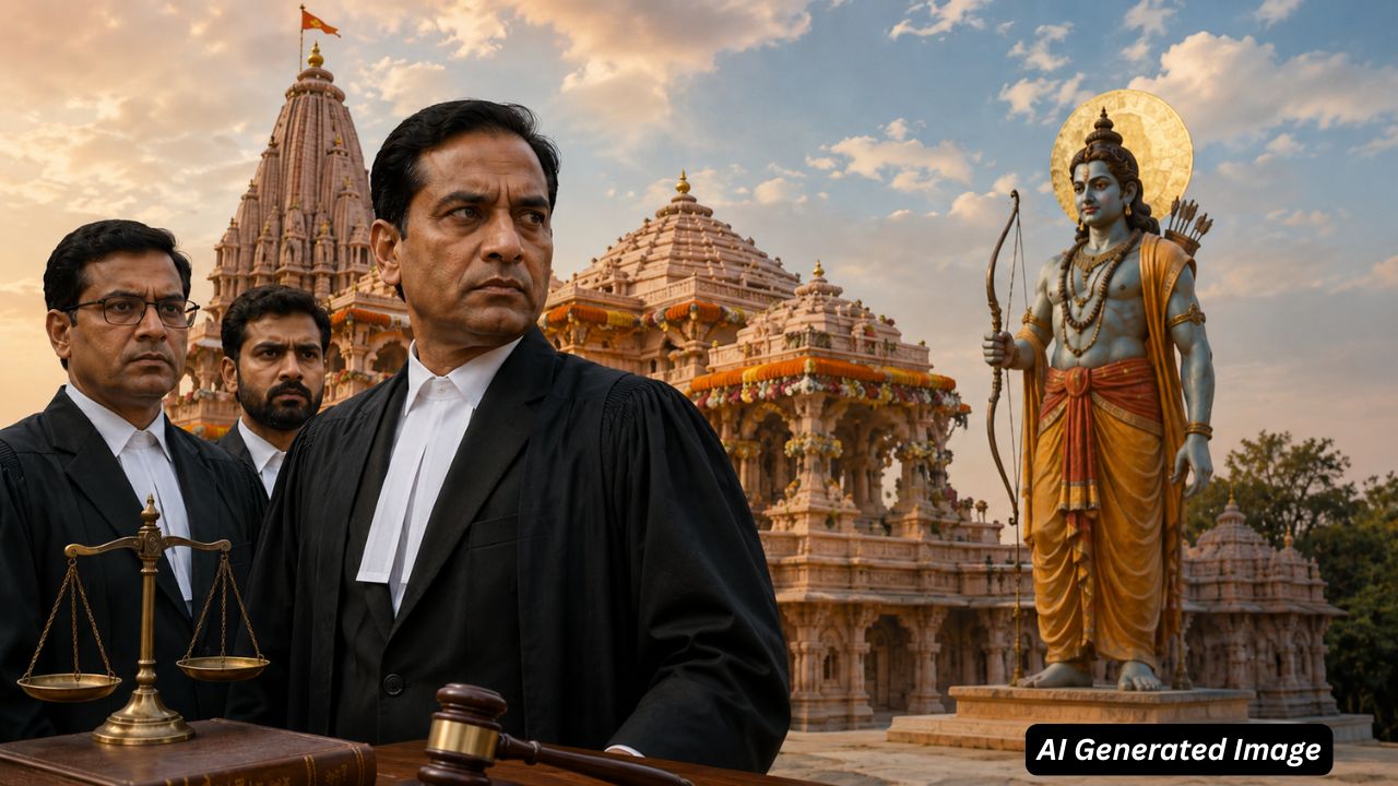 ai generated image of ram mandir donation case