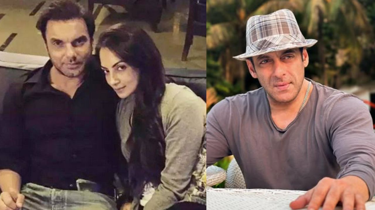 sohail khan, seema sajdeh and salman khan