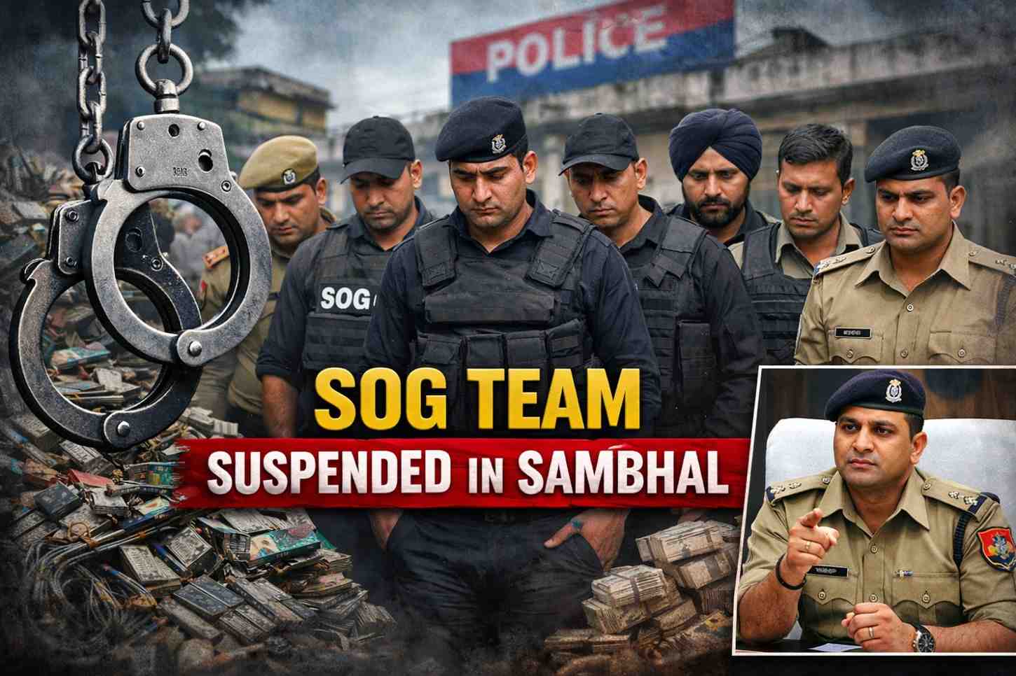 SOG Team suspended in Sambhal Uttar Pradesh 