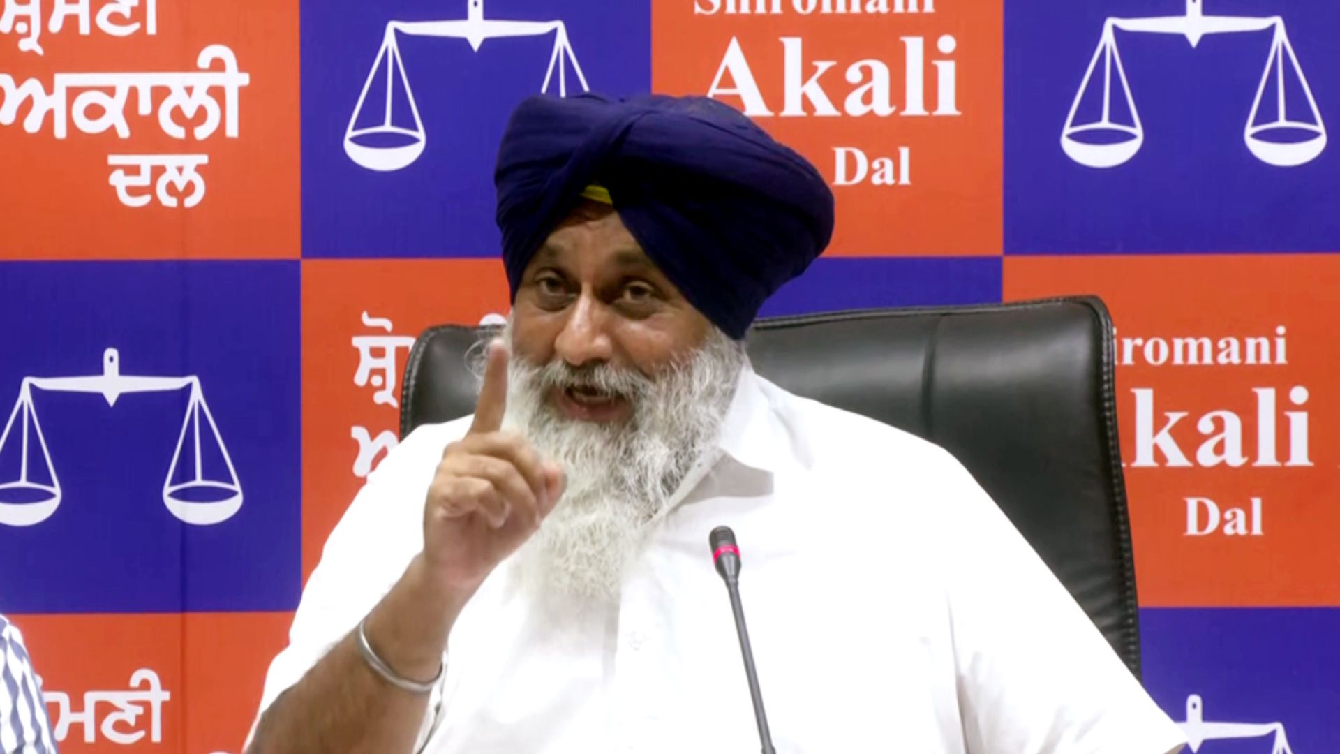 Shiromani Akali Dal (SAD) leader Sukhbir Singh Badal