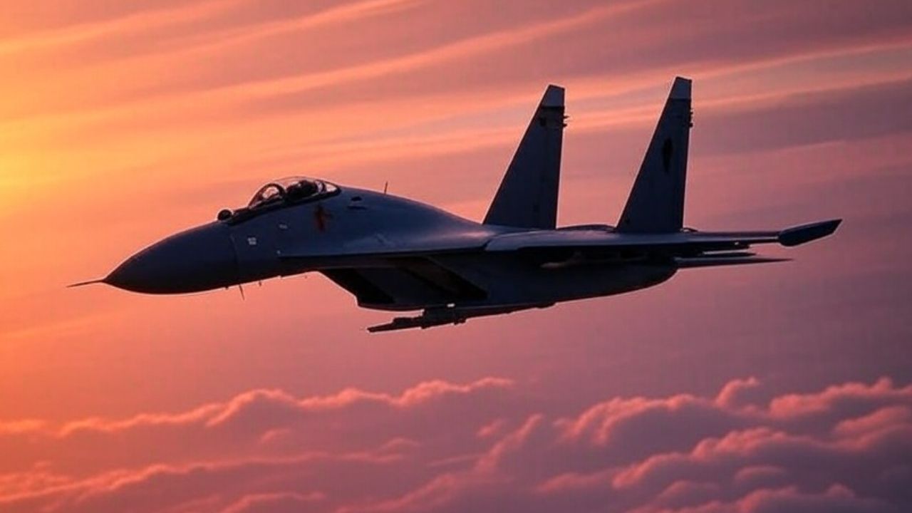 Sukhoi fighter plane.