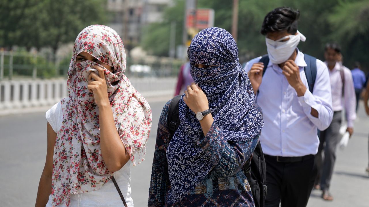 image created by ai people suffering from heat
