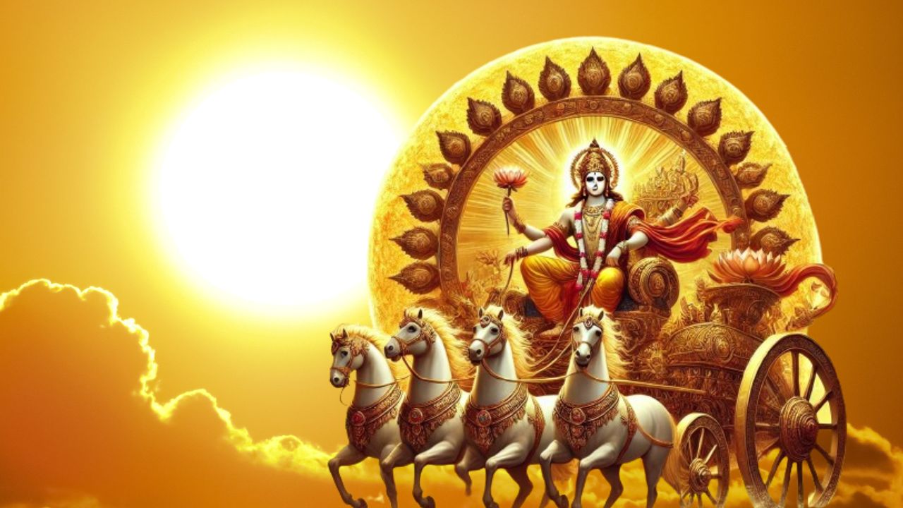 Image of Surya Dev and Sun