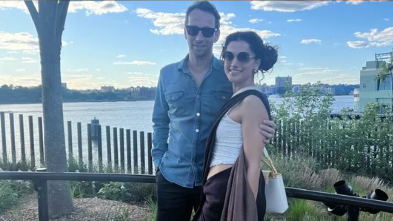 Taapsee and Mathias Boe