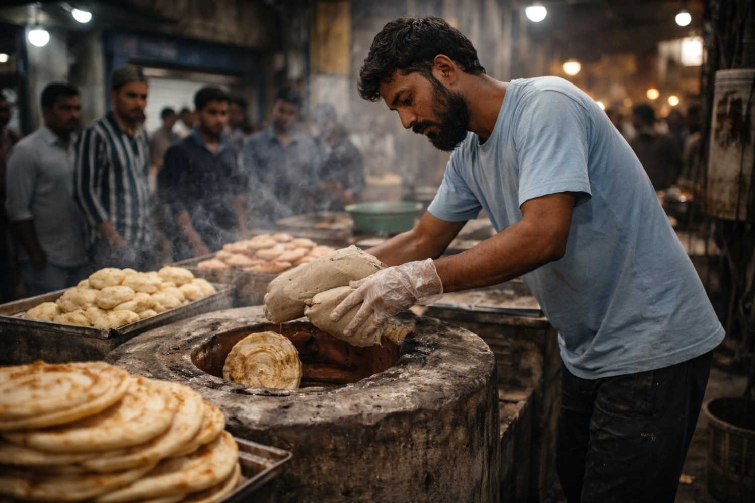  hotel employee stopping someone from eating roti and making a video.