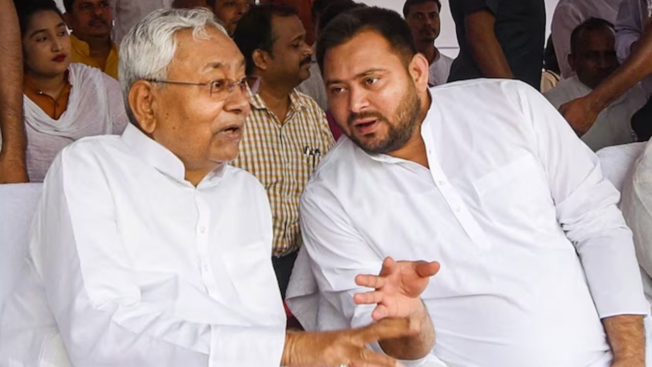 nitish and tejashvi yadav : Photo Credit: PTI