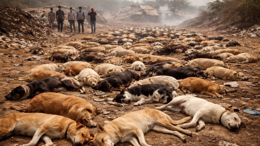 dogs killed in telangana