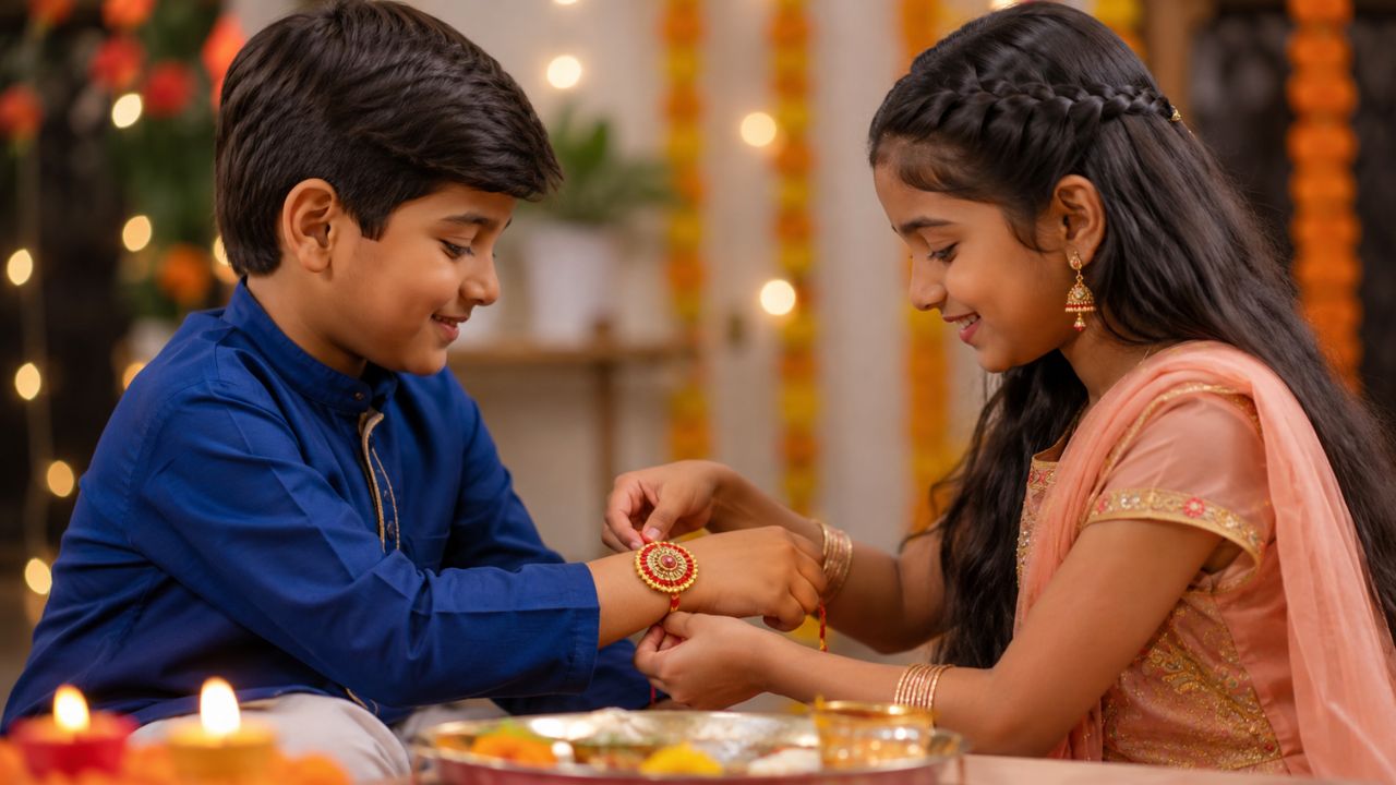 AI generated image of brother and sister