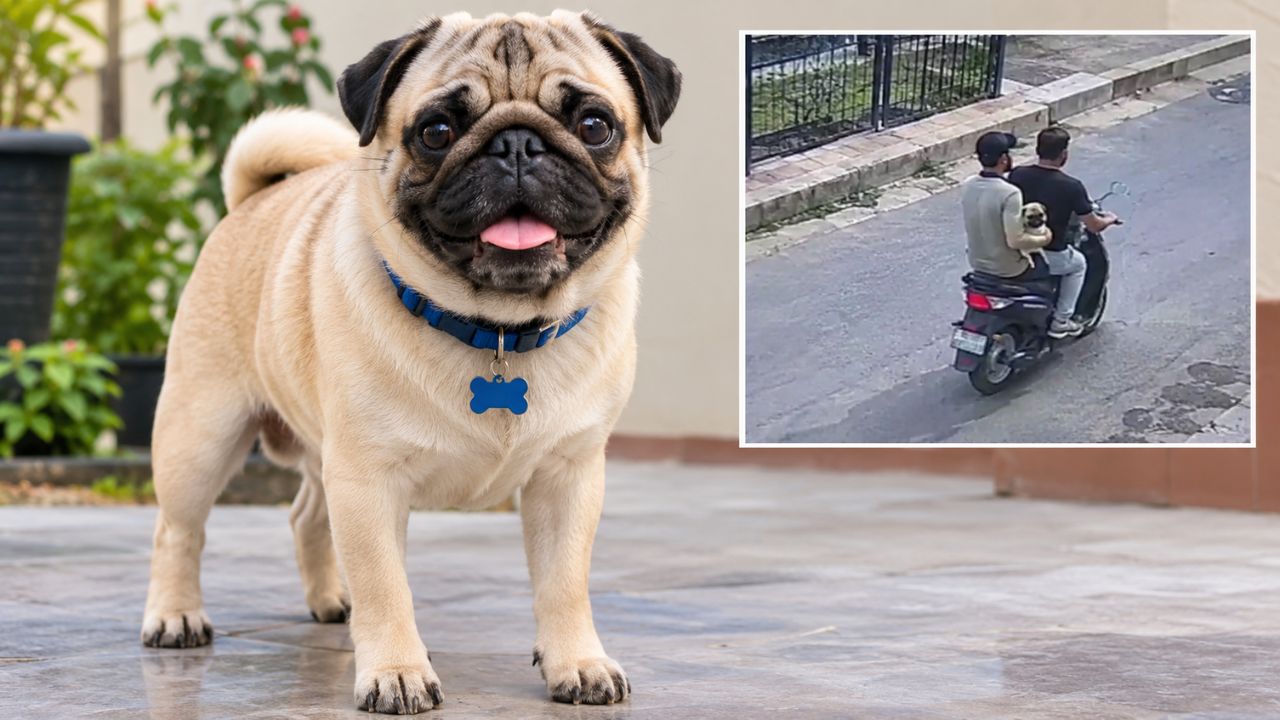 AI generated image of pug dog