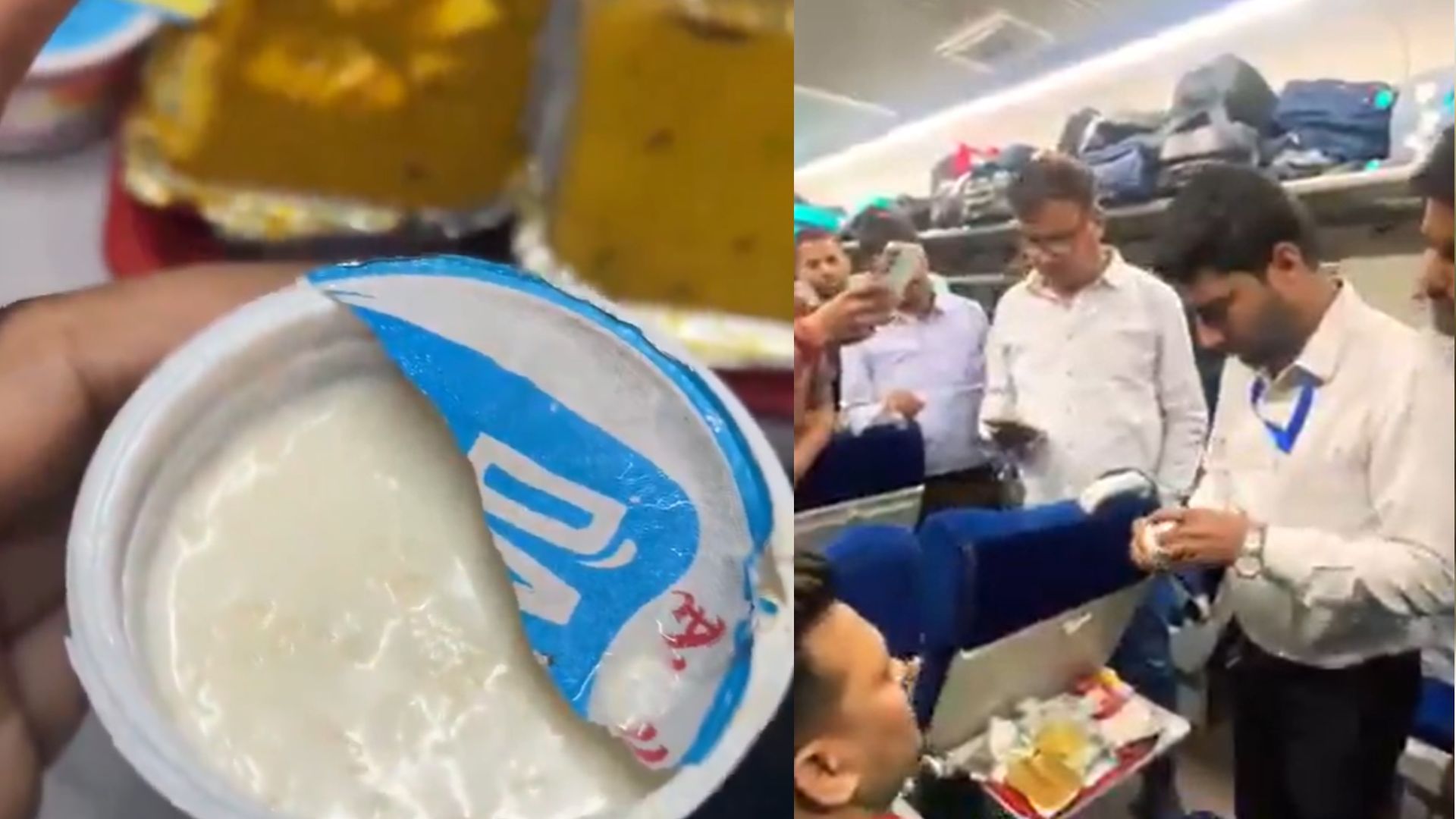 Live worms in Vande Bharat meal