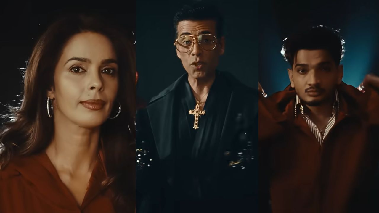 mallika sherawat, karan johar and munawar faruqui