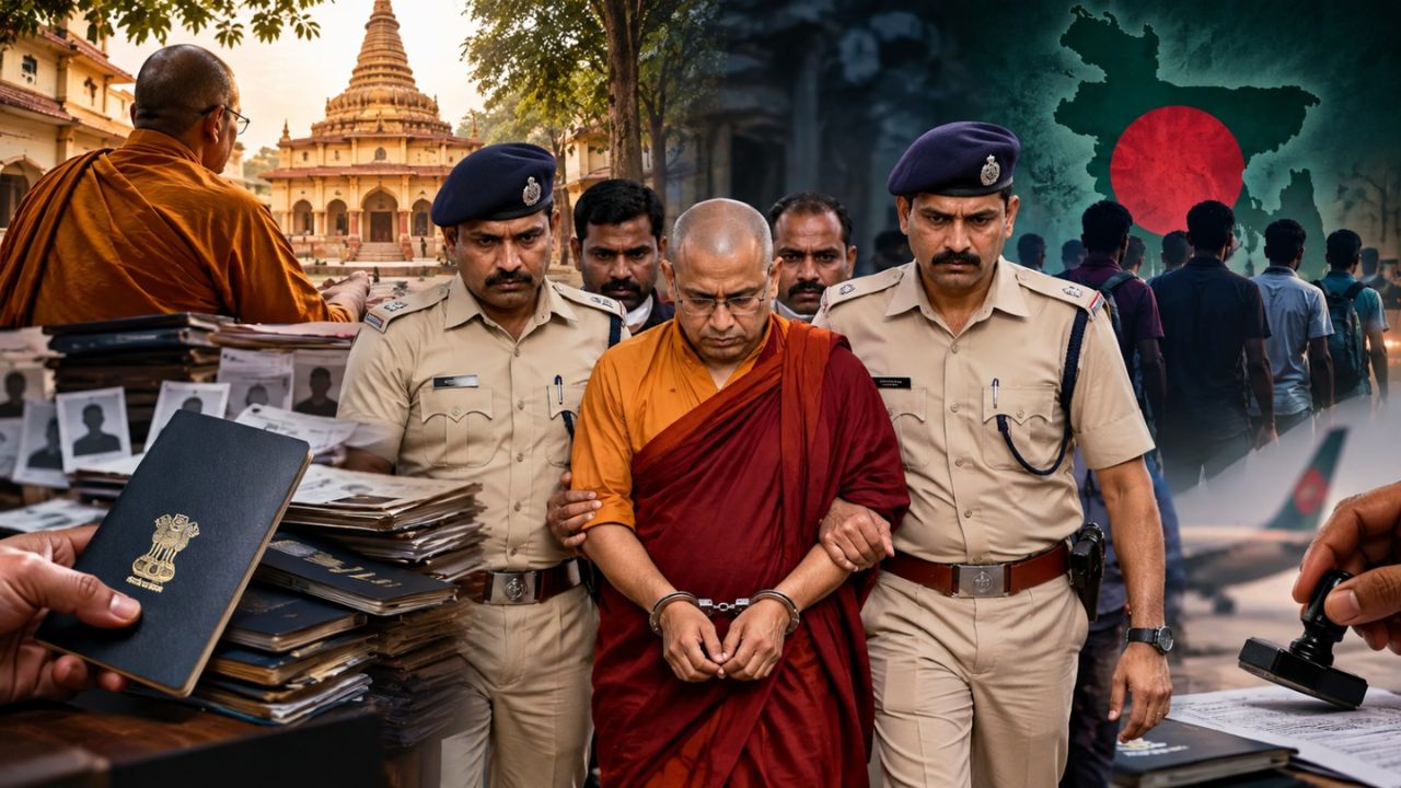 A Buddhist monk got passports made for 70 Bangladeshis