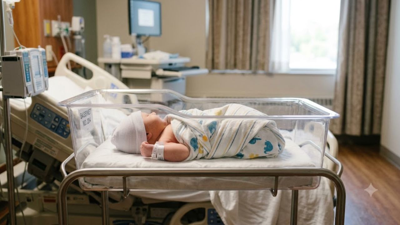 AI generated image of newborn baby