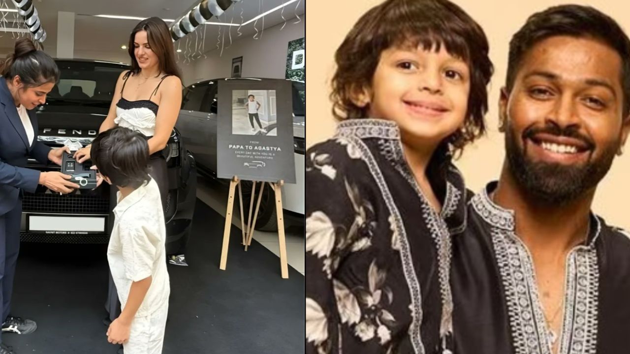 Natasa Stankovic and Hardik Pandya