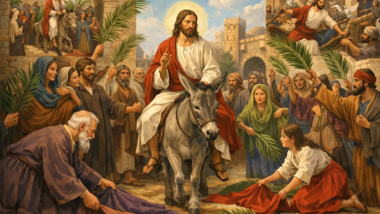 What is the celebration of Palm Sunday what is its story