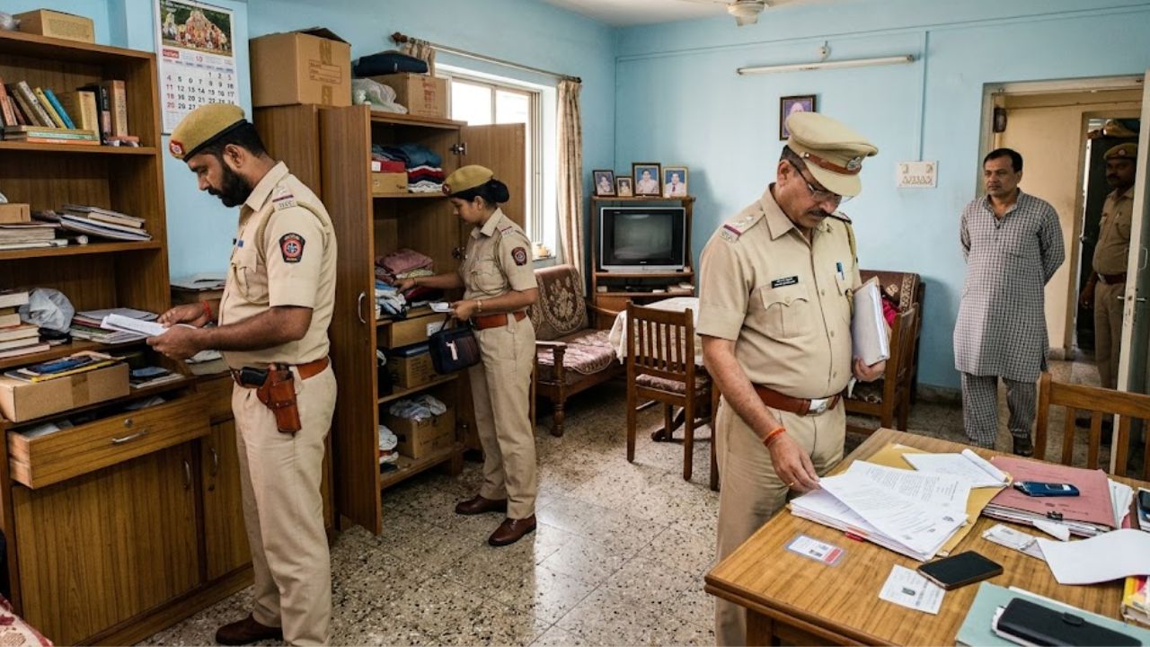 police officers warrant and stole gold