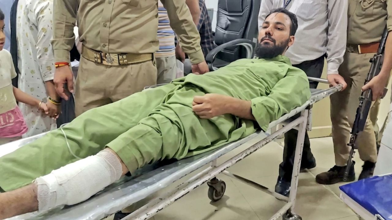 molested a burqa clad woman police shot him in the leg