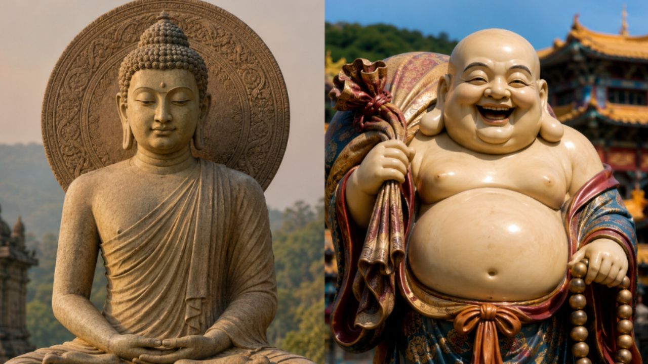 Buddha and Laughing Buddha
