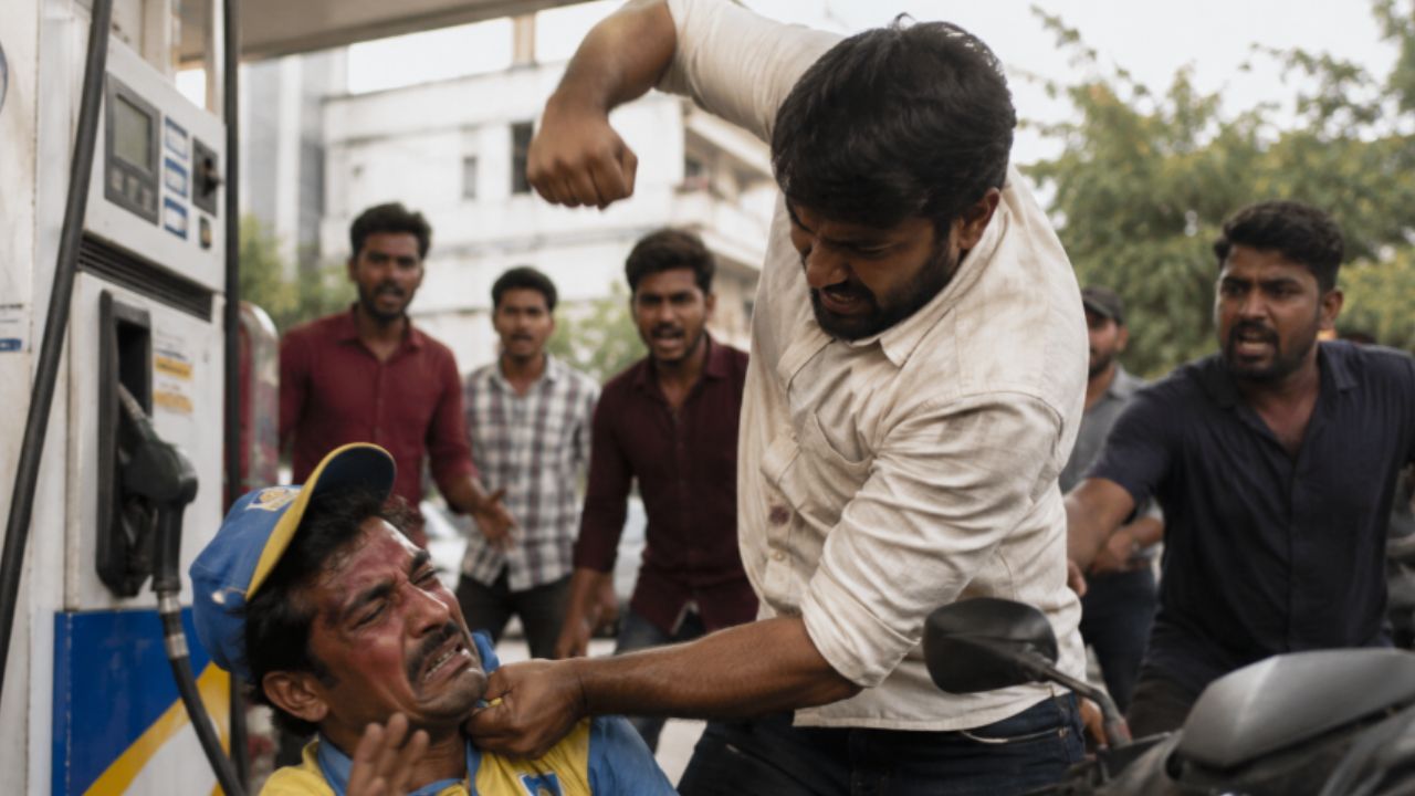 Bought1001 rupees fuel petrol pump worker beaten for asking for one rupees