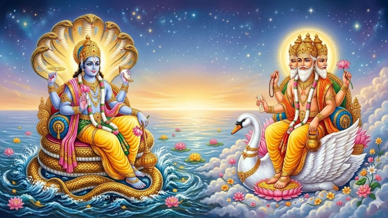 Brahma and Vishnu