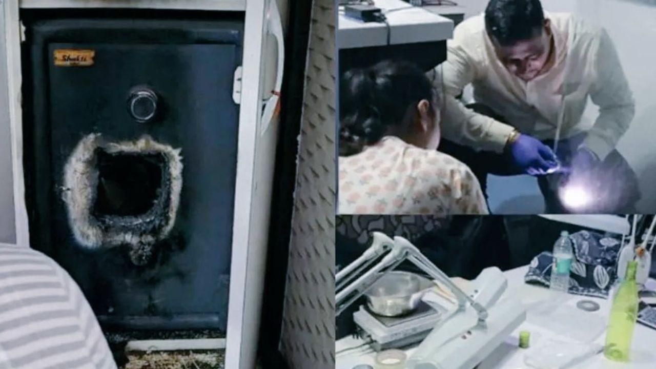 Pictures from inside the factory after the theft